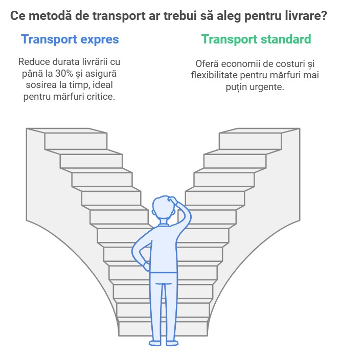 Ce metodă de transport ar trebui să aleg pentru livrare
