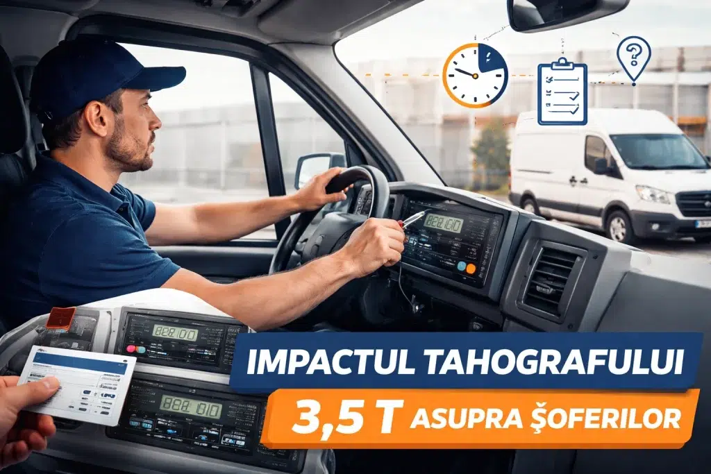 Impactul obligativității tahografului (3,5 t) asupra șoferilor și forței de muncă