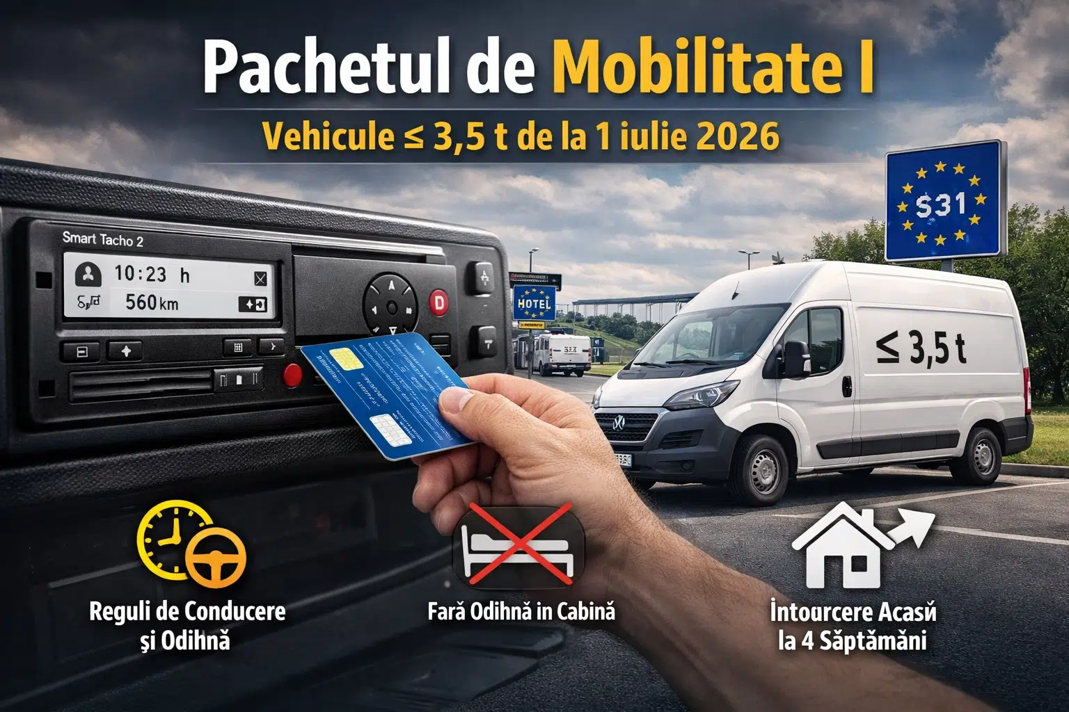 Paquete de movilidad I: aplicabilidad a vehículos ≤3,5 t (a partir del 1 de julio de 2026)